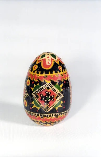 木手绘的复活节彩蛋 — 图库照片