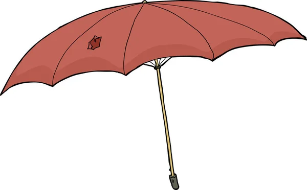 Hand Drawn Damaged Umbrella White Background — Stock Photo, Image