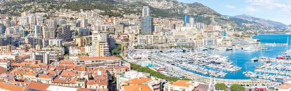 Mónaco Monte Carlo Puerto Riviera Francesa Panorama —  Fotos de Stock