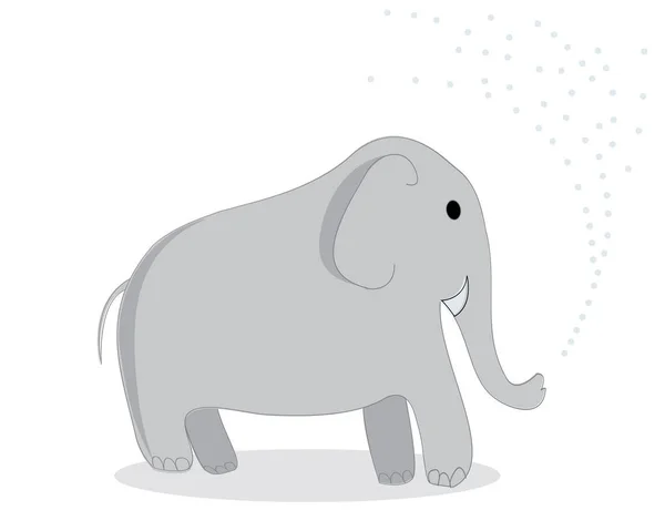 Clip Art Elefant Isoliertes Objekt Auf Weißem Hintergrund — Stockfoto