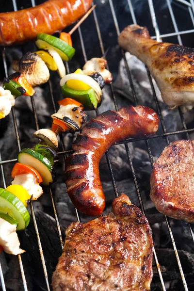 Grillzeit Grill Helles Buntes Lebendiges Thema — Stockfoto