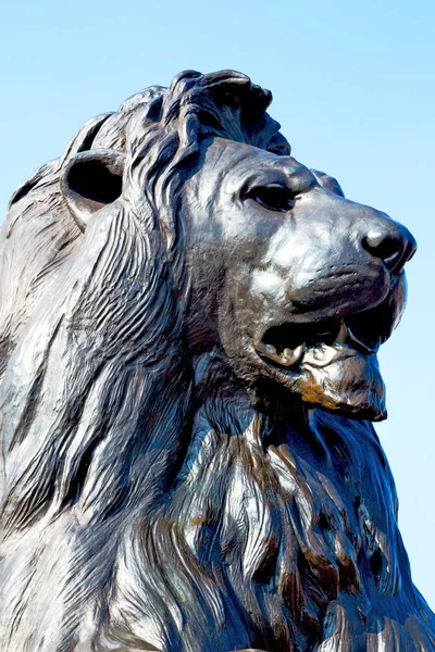 Mármore Estátua Cidade Velha Londres Inglaterra — Fotografia de Stock