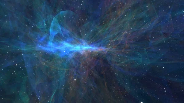Наближення Фантастичні Барвисті Туманність Реалістичний Галактики Чумацький Шлях — стокове фото