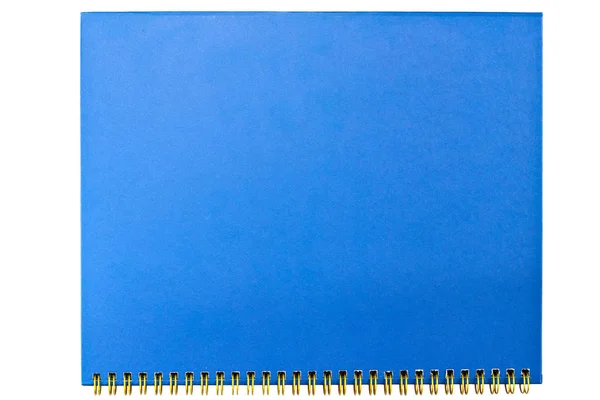 Fecha Caderno Azul Branco — Fotografia de Stock