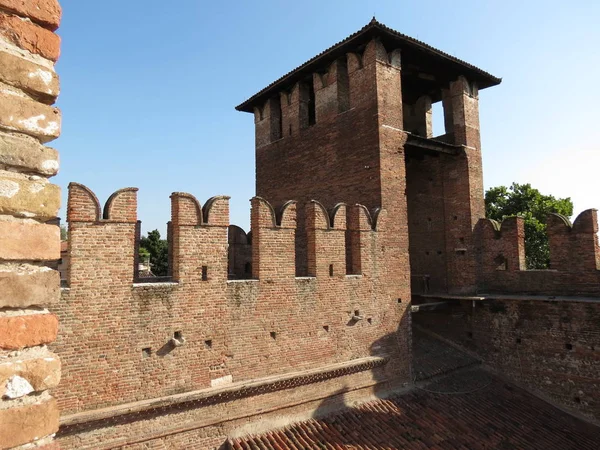 Verona Famoso Castillo Medieval Centro Ciudad — Foto de Stock