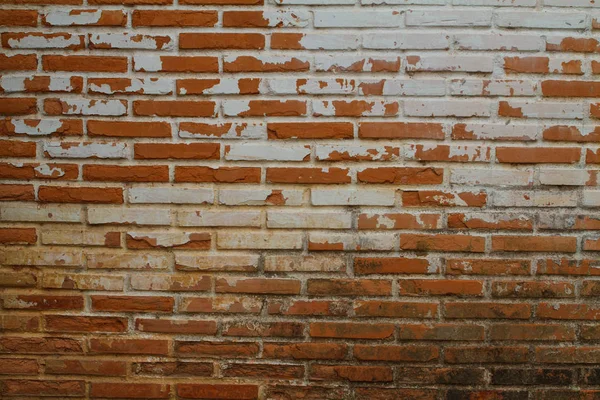 Старая Стена Красного Брика Фон — стоковое фото