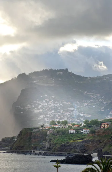 Pequena Aldeia Ilha Madeira Oceano Atlântico — Fotografia de Stock