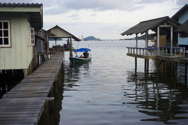 Traditionelles Thailändisches Fischerdorf — Stockfoto