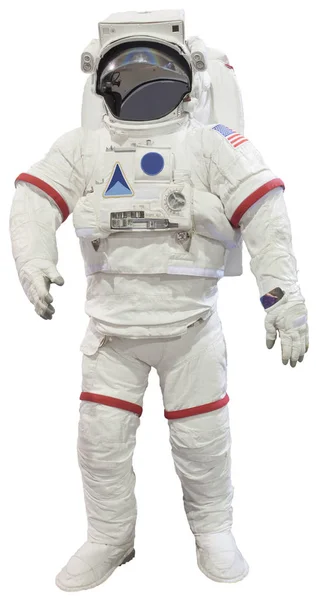 Astronauta Biały Białym Tle — Zdjęcie stockowe