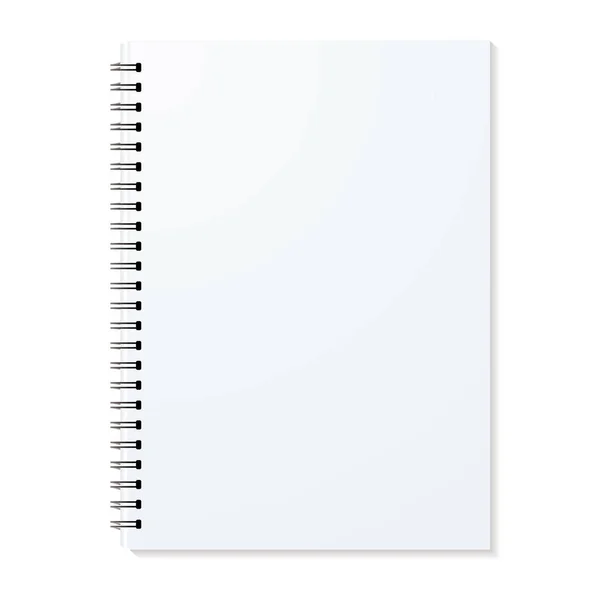 Blank Ring Binder Shadow Single Pages — Stock Photo, Image