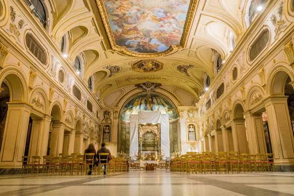 Interior Iglesia Santa Cecilia Roma Italia — Foto de Stock