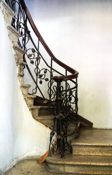 Antigua Escalera Las Casas Tiflis Siglos República Georgia — Foto de Stock