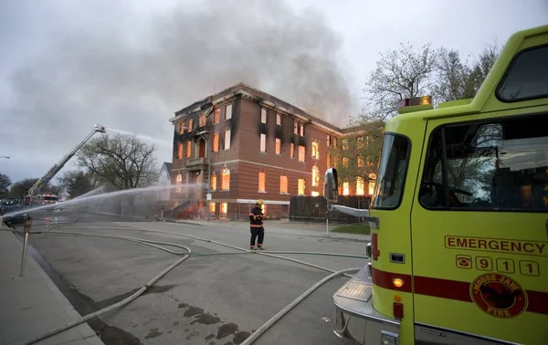 Incendio Edificio Saskatchewan — Foto de Stock