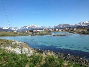 A small village called Sommary, Northern Norway  clipart