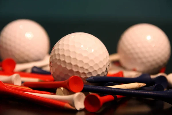 Közelíti Golflabda Golf Pólók — Stock Fotó