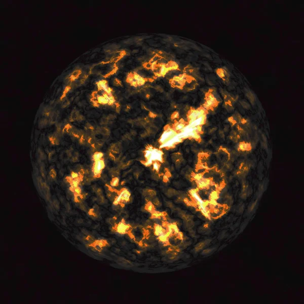 Brillante Esfera Solar Espacio — Foto de Stock