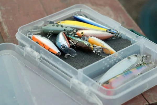 Hardbaits Wobbler Una Caja — Foto de Stock