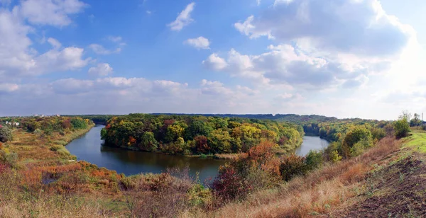 Panoramatický Pohled Řeku — Stock fotografie