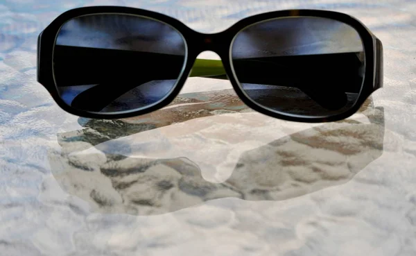 Óculos Sol Férias Praia — Fotografia de Stock