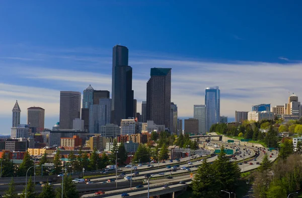 Downtown Seattle Interstate Five King County Washington Verenigde Staten — Stockfoto