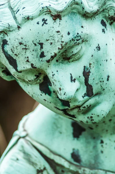 Detalle Una Escultura Luto Cementerio —  Fotos de Stock