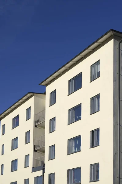 Détail Bâtiment Moderne Avec Ciel Bleu — Photo