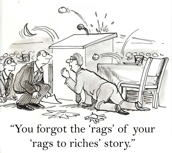 You Forgot Rags Your Rags Riches Story — Stock Photo, Image