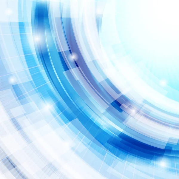 ベクトル テクノの抽象的な青色の背景色 — ストック写真