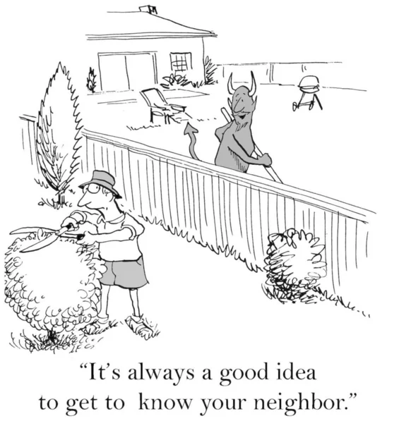 Always Good Idea Get Know Your Neighbor — Stock Photo, Image