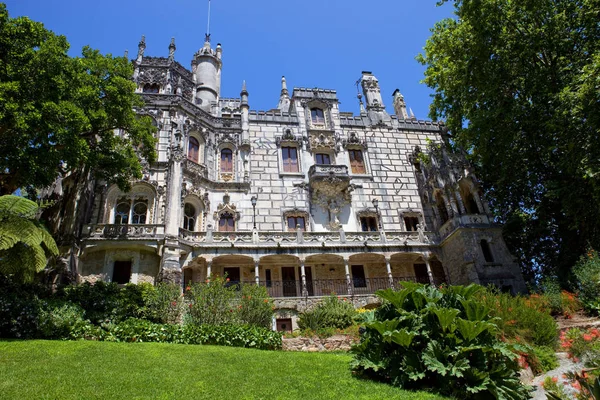 Quinta Regaleiras Slott Sintra Lissabon Portugal — Stockfoto