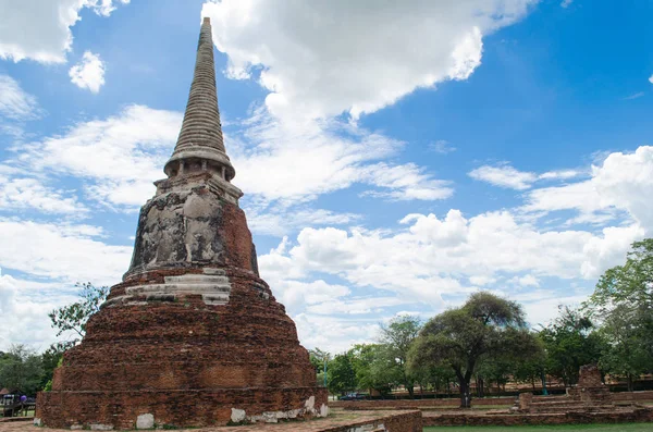 Wat Mahathat Templo Está Localizado Quase Centro Ayutthaya Acredita Que — Fotografia de Stock