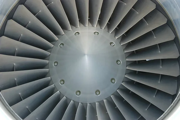 Turbina Jet Motor Egy Kis Utasszállító Repülőgép — Stock Fotó