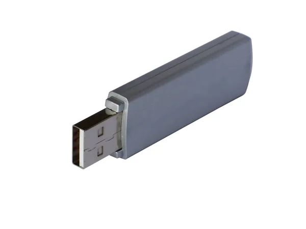 Usb Карта Памяти Изолированы Белом Фоне — стоковое фото