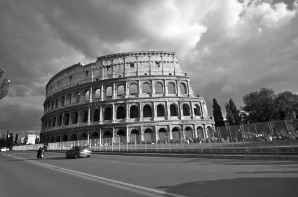 Colosseo Vista Dei Fori Imperiali Roma Italia — Foto Stock