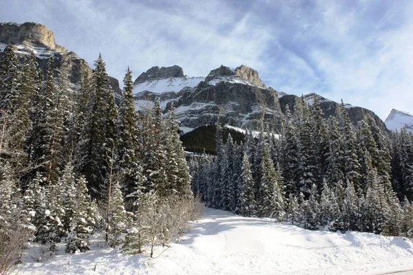 Canadian Mountain Peak Blue Sky — Stock Photo, Image
