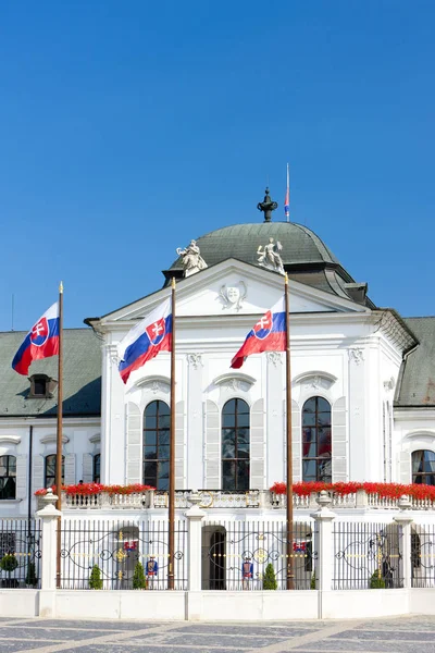 Elnöki Residence Grassalkovich Palota Pozsony Szlovákia — Stock Fotó