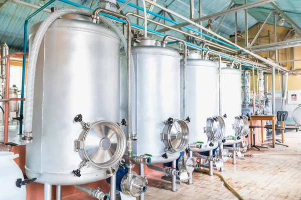 Equipamento Tanque Indústria Farmacêutica Química Fabricação Fábrica — Fotografia de Stock