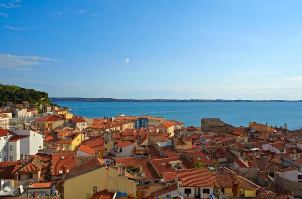 Weergave Van Piran Dak Slovenië — Stockfoto