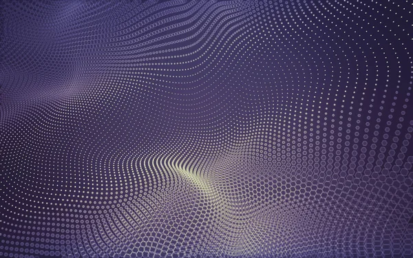Abstrakter Polygonaler Raum Mit Niedrigem Poly Dunklen Hintergrund Mit Verbindungspunkten — Stockfoto