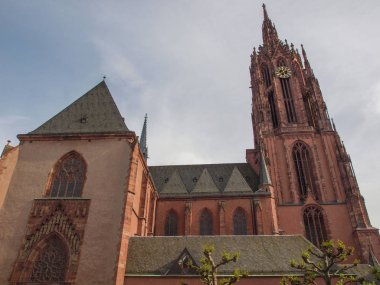 St Bartholomaus Frankfurter Dom Cathedral in Roemerberg Frankfurt am Main Germany clipart