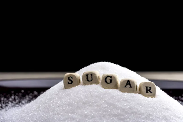 설탕을 형성하는 블록의 클로즈업 — 스톡 사진