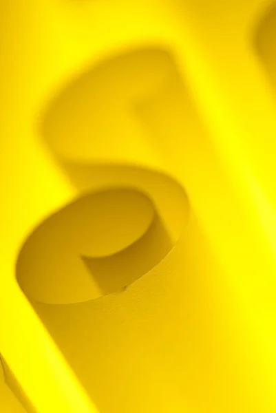 Papel Diseño Amarillo Blanco Rizado Con Luz Suave — Foto de Stock
