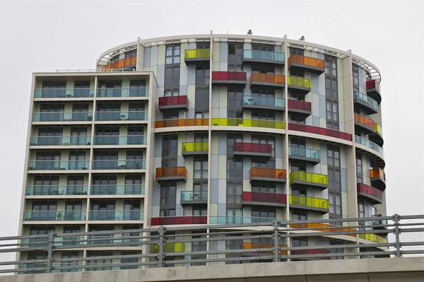 Soyut Bir Mimari Apartman Bir Parçası Kare Yapılmış Bir Parça — Stok fotoğraf