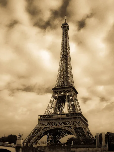 Vieja Torre Eiffel París —  Fotos de Stock