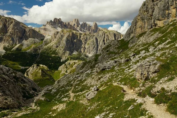 Paesaggio Alta Montagna Nelle Dolomiti — Foto Stock