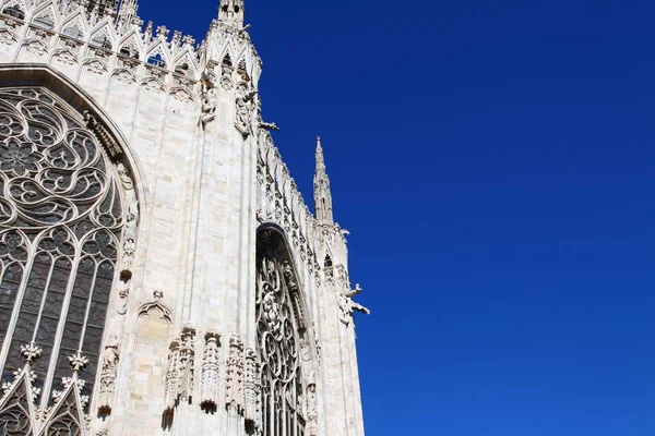 Duomo Milano Gothic Cacathedral Church Milan Italy — стокове фото