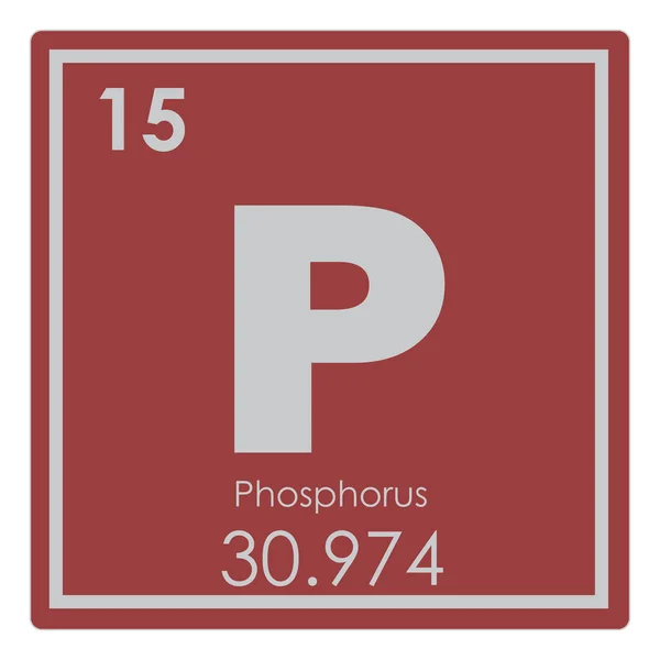 Phosphor Chemisches Element Periodensystem Wissenschaft Symbol — Stockfoto