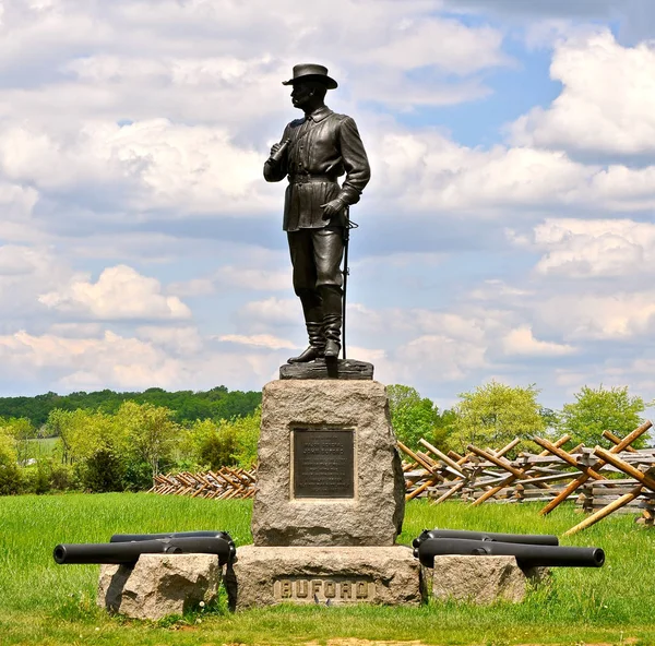 Gettysburg Wojskowych Parku Narodowego Pod Gettysburgiem Wojskowych Park Narodowy — Zdjęcie stockowe