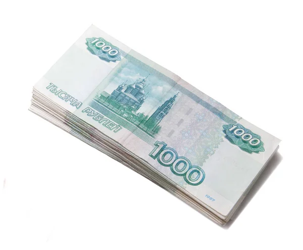 Сніп 1000 Російські Рублі Банкноти — стокове фото