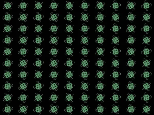 Textura Vykreslováním Abstraktního Fraktálního Zeleného Vzorku — Stock fotografie